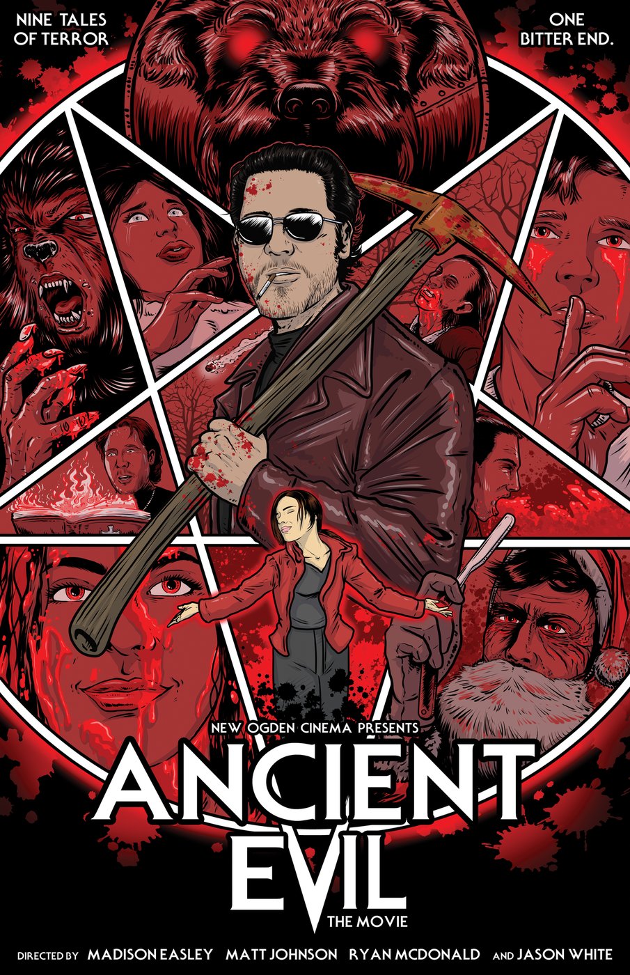 Ancient Evil: The Movie poster, nine tales of terror, New Ogden Cinema