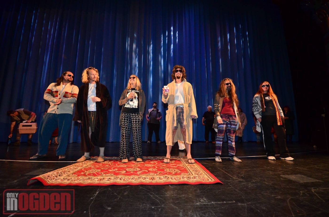 Costume contest lineup at the very first Ogden Big Lebowski Fest in 2014